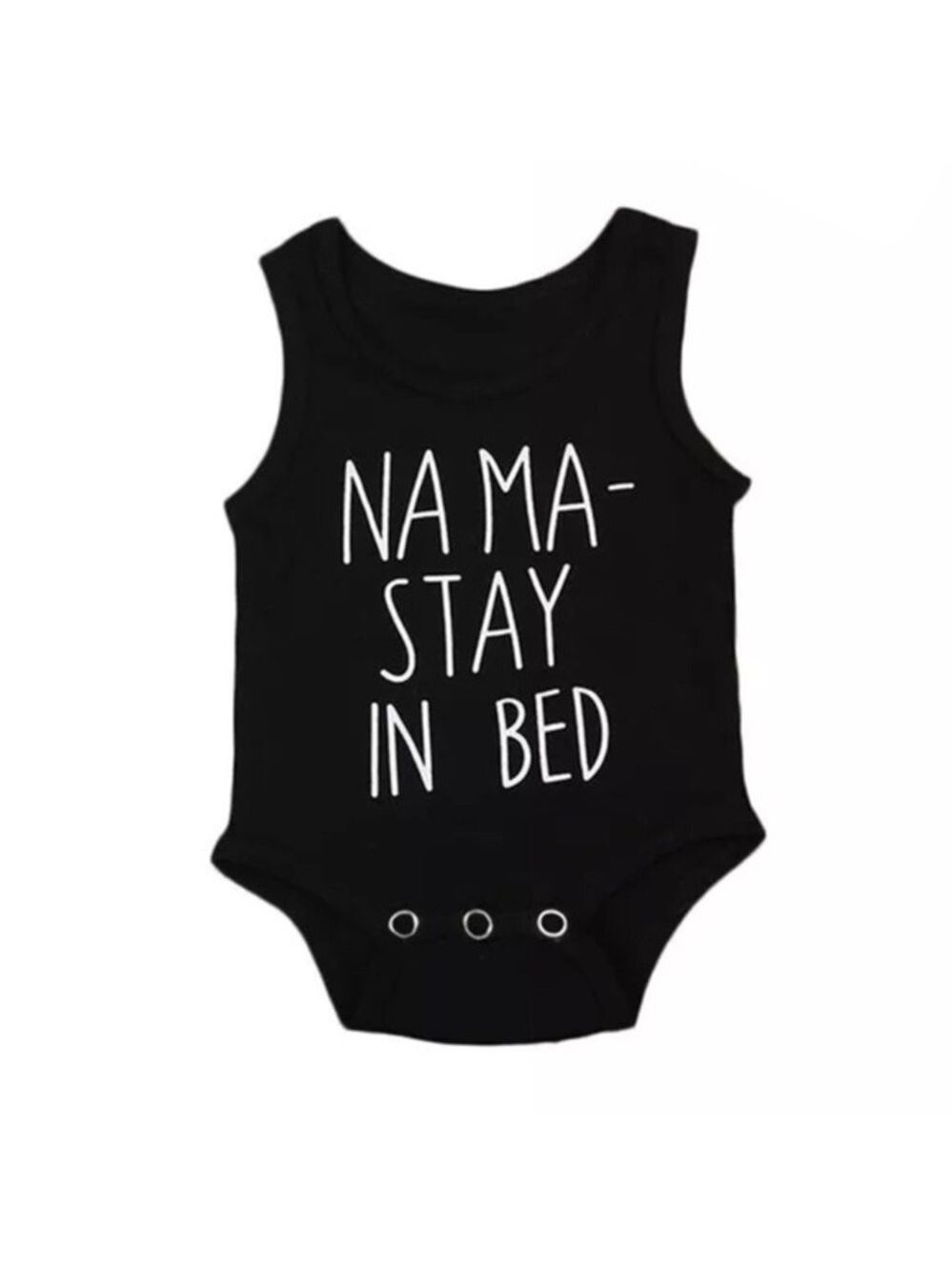 Namaste in Bed Blank Onesie Tank Top - Picture 1 of 2